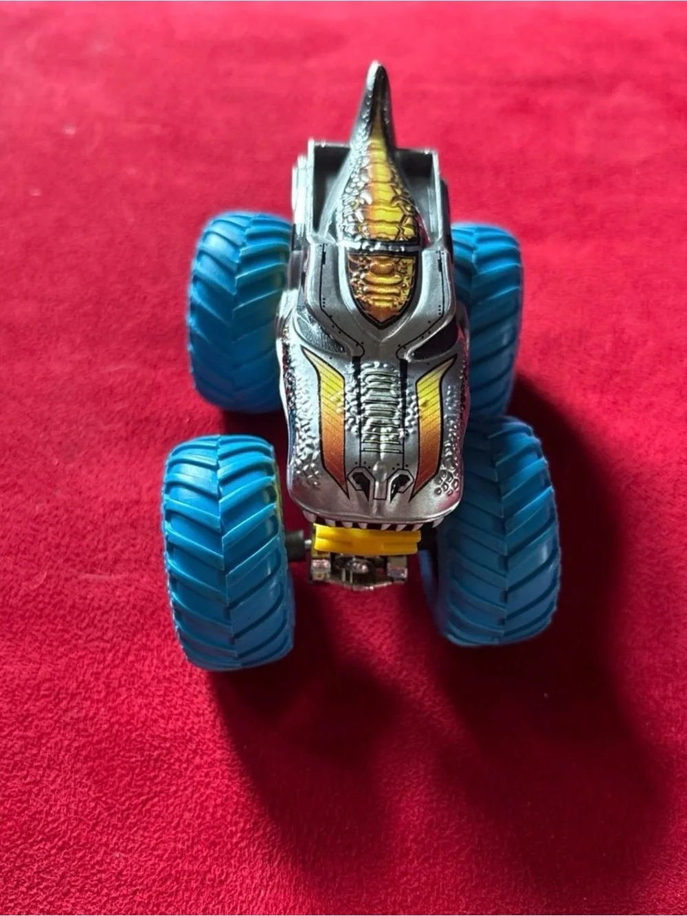 Hot Wheels Monster Trucks Loose 1/64 Scale Mega-Wrex with Blue Tires Truck